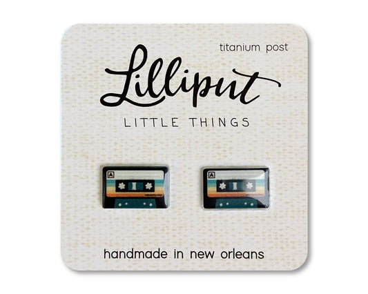 Retro Cassette Earrings