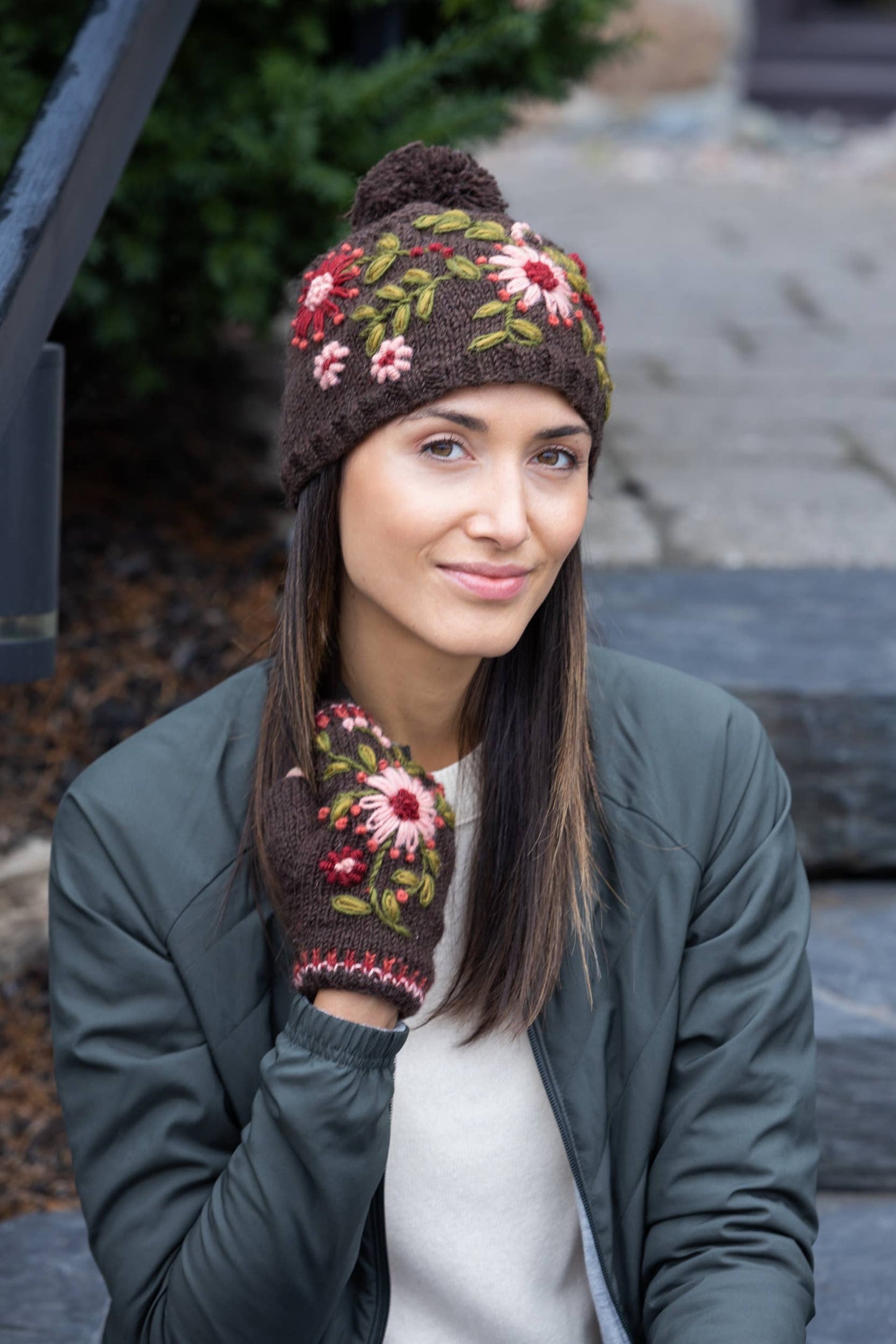 Olivia :: women's wool knit handwarmers