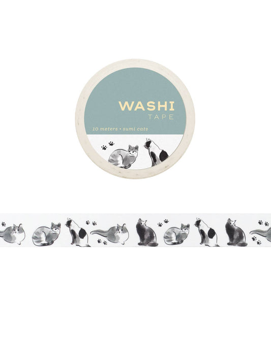 Sumi Cats Washi Tape