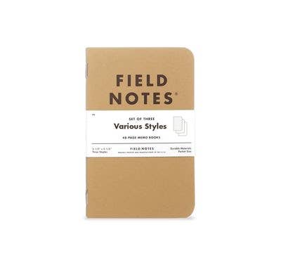 Original Kraft 3-Packs from Field Notes