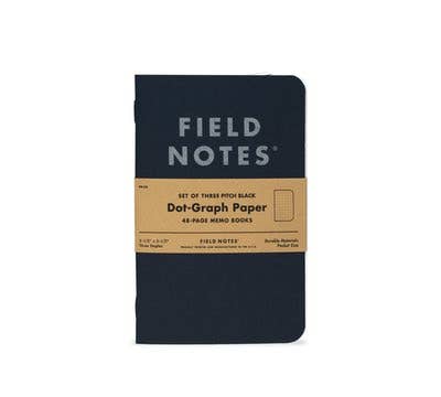 Pitch Black Memo Book from Field Notes