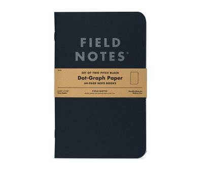 Pitch Black Note Book from Field Notes