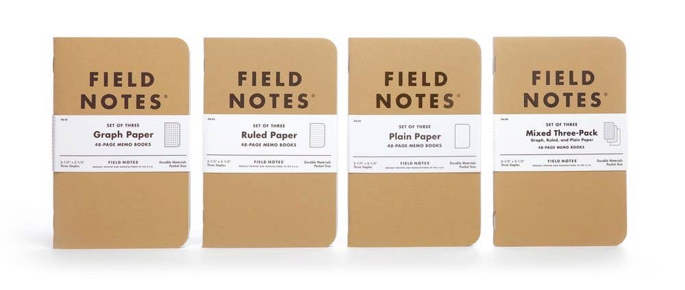 Original Kraft 3-Packs from Field Notes