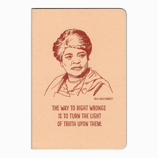 Ida B. Wells letterpress notebook