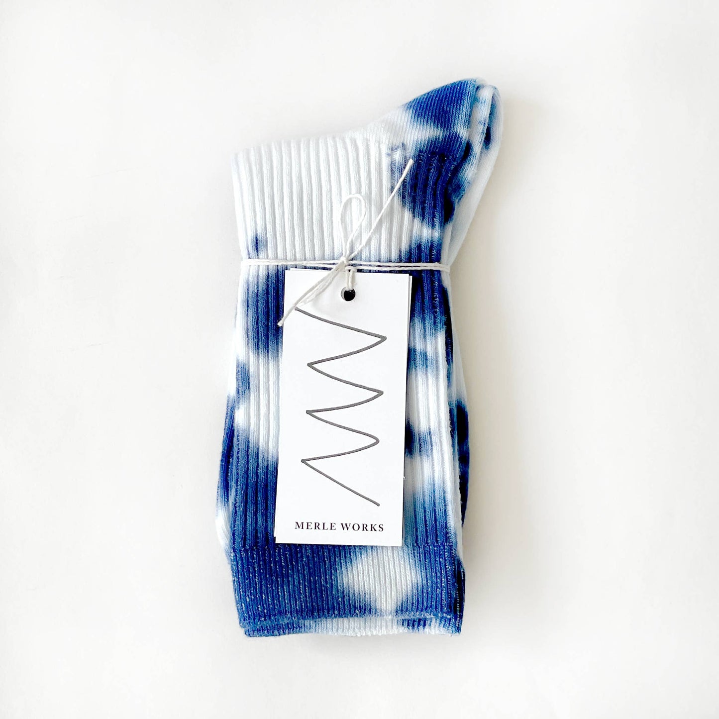 Indigo Tie-dye Dressy Socks by Merle Works (Women's)