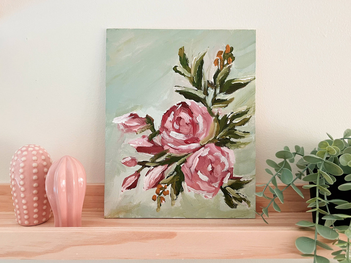 Abstract Roses painting kit, impressionist painting kit