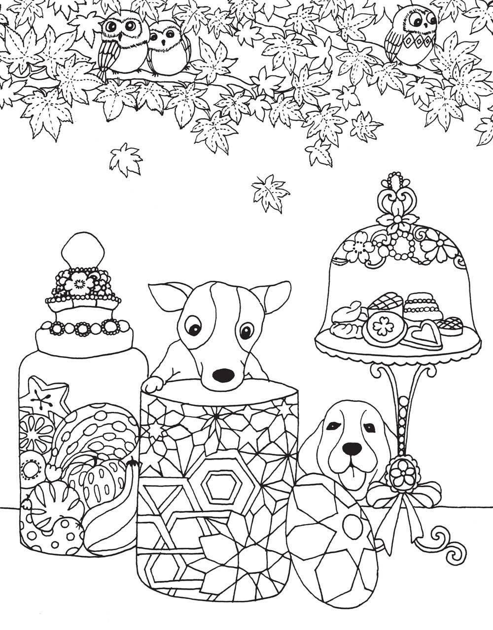 A Million Dogs Coloring Book