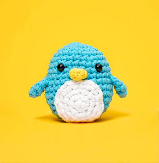 Pierre the BLUE Penguin Beginner Crochet Kit