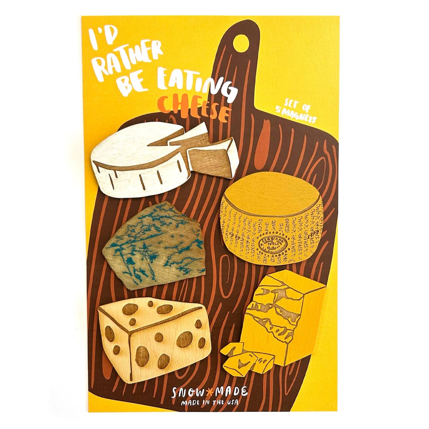 I'd Rather be Eating Cheese Magnet Set