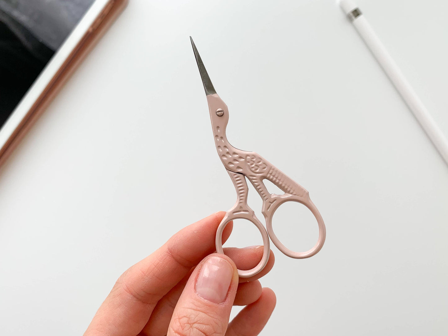 small sewing + embroidery scissors (bird)