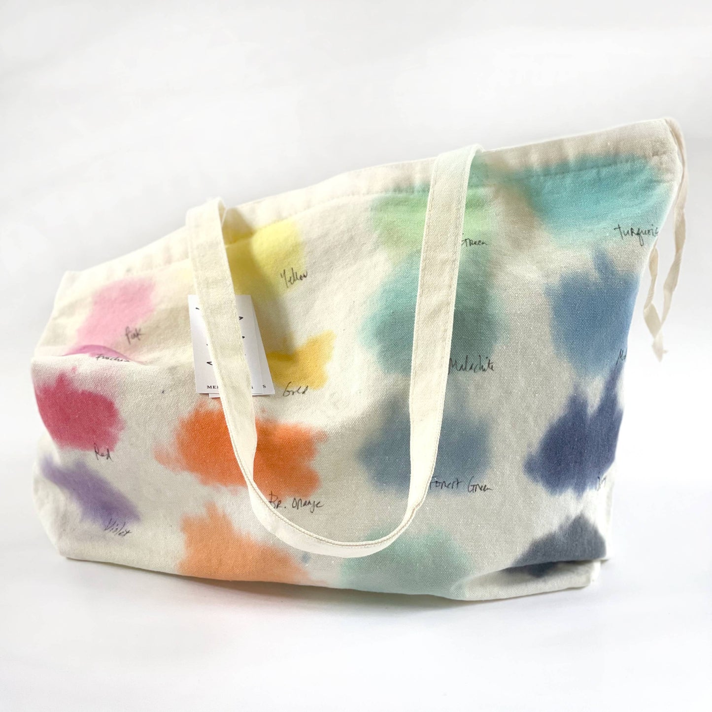 Color Study Hand-painted Zip Tote by Merle Works