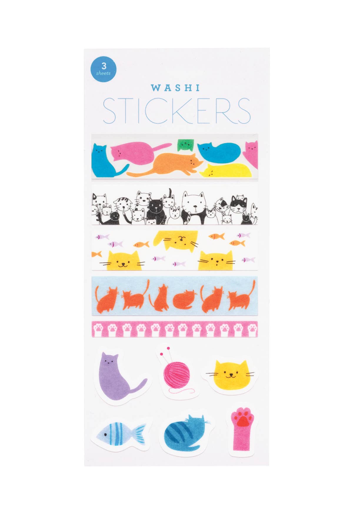 CATS WASHI STICKERS