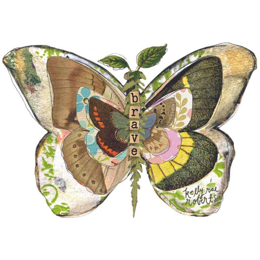 Brave Butterfly Sticker by artist Kelly Rae Roberts