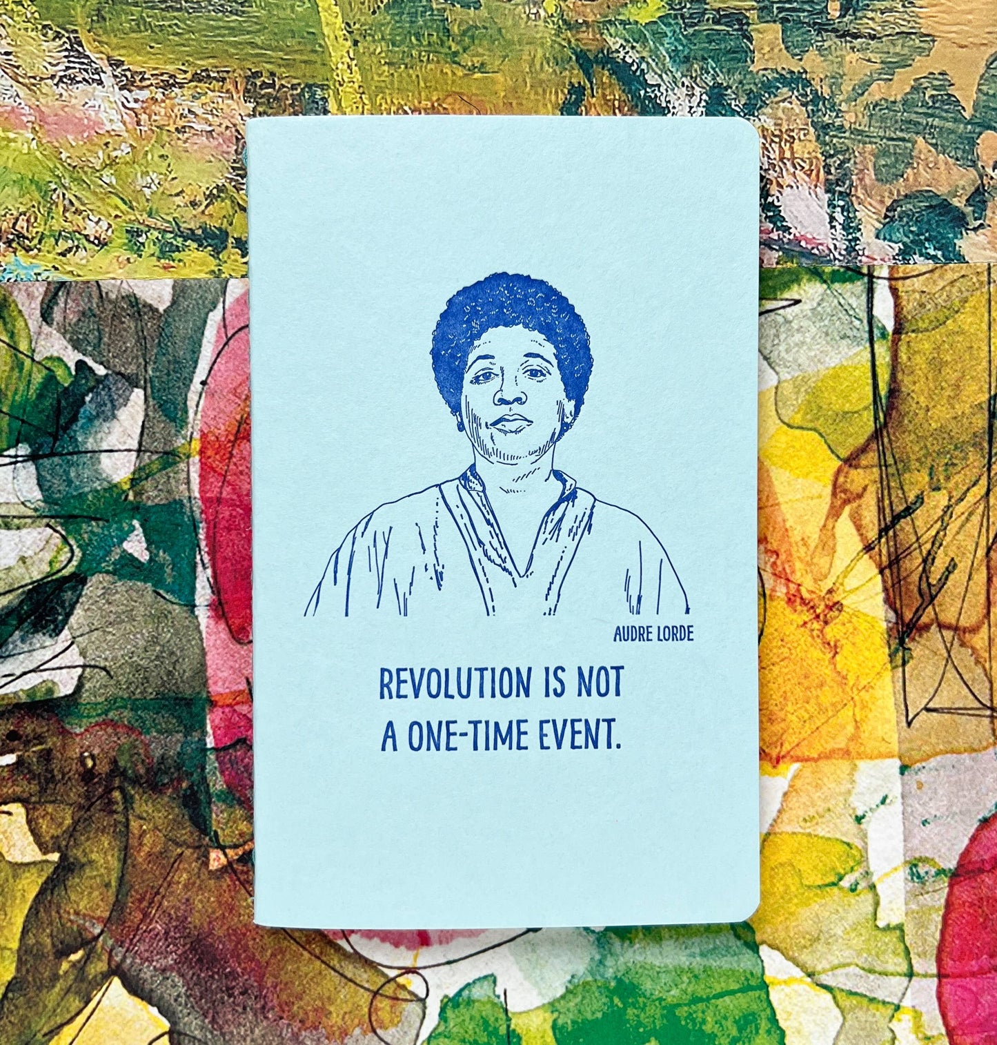 Audre Lorde letterpress notebook