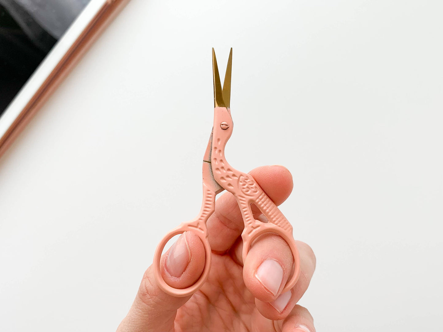 small sewing + embroidery scissors (bird)