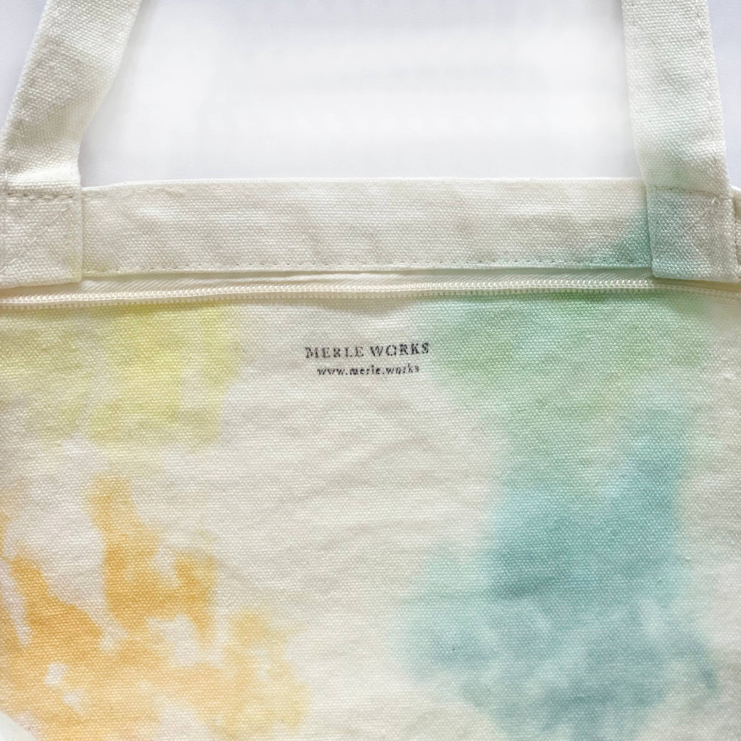 Color Study Hand-painted Zip Tote by Merle Works