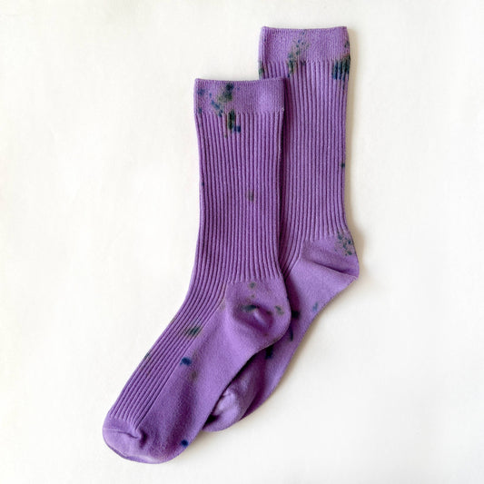 Grape Hand-dyed Dressy Socks (Women's) 