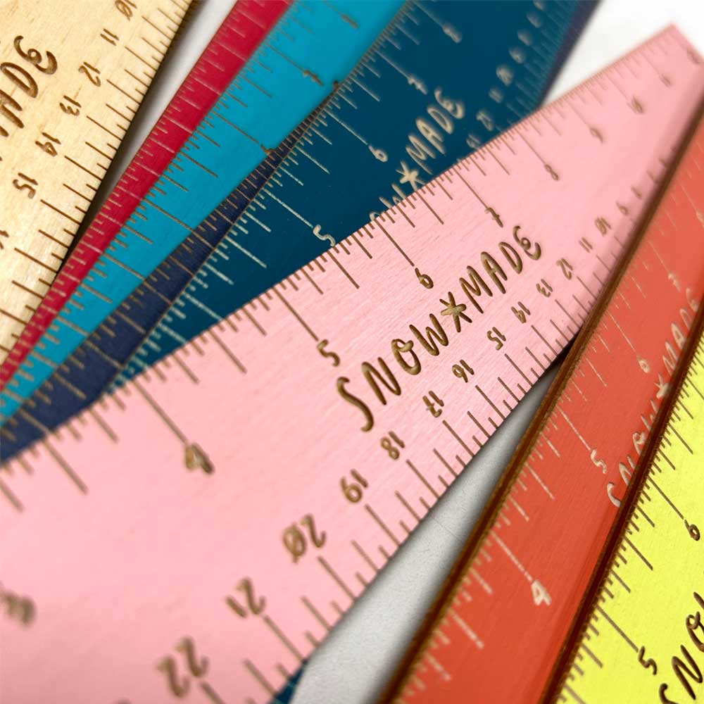 Colorful Laser-Engraved Ruler