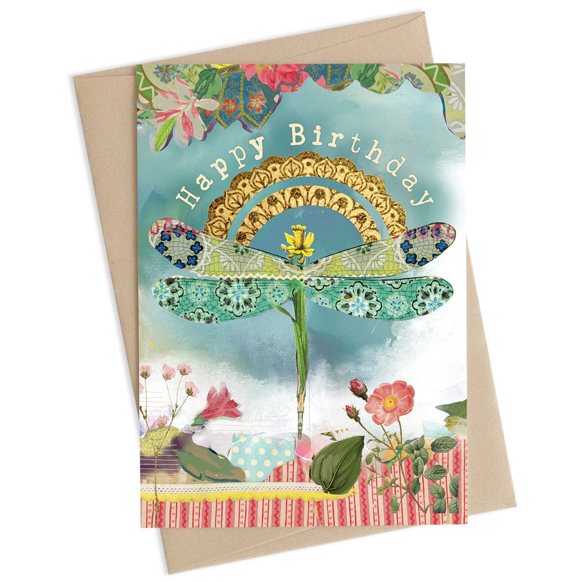 Dragonfly Happy Birthday Card