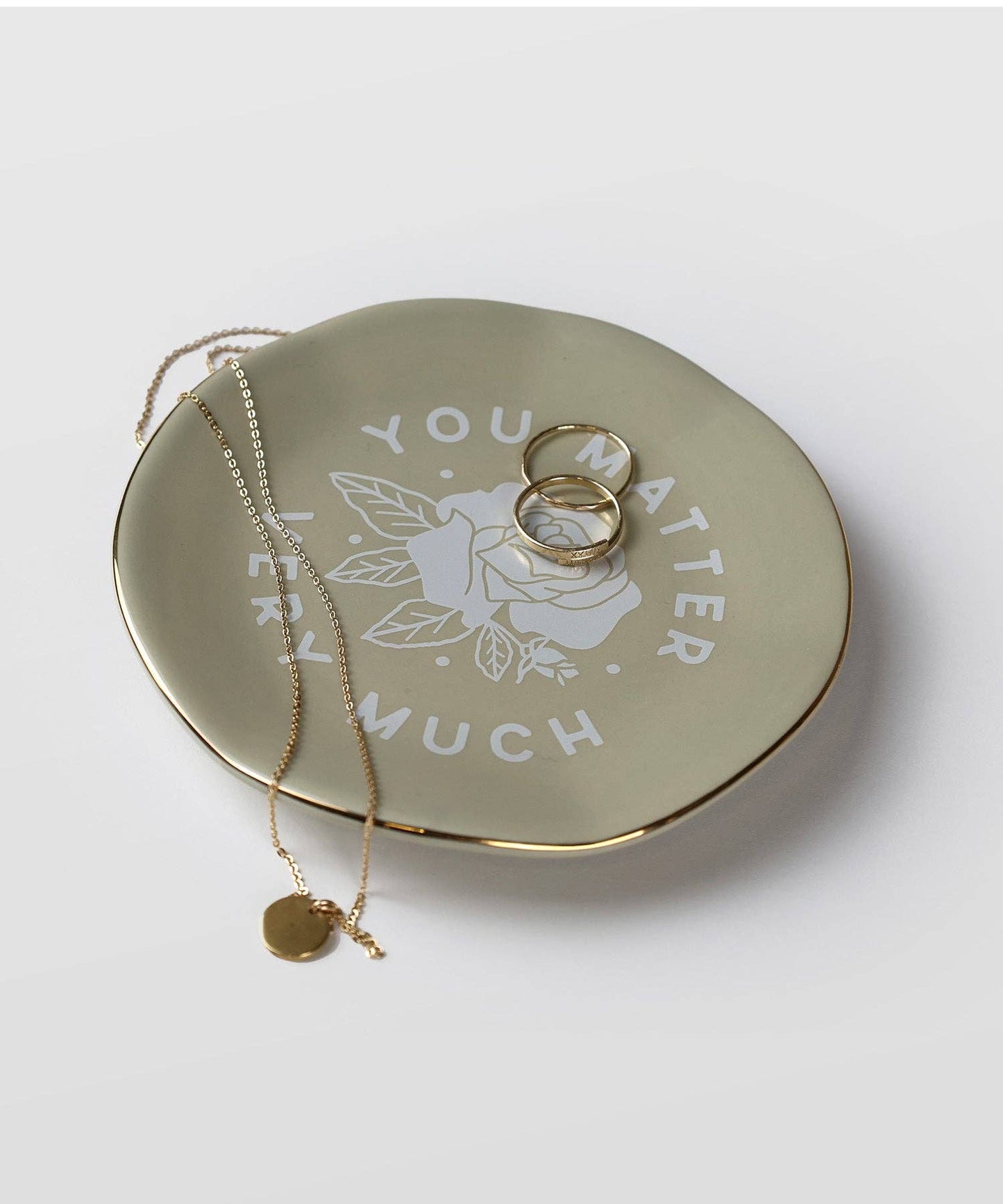 You Matter Reminder Wavy Catchall Tray