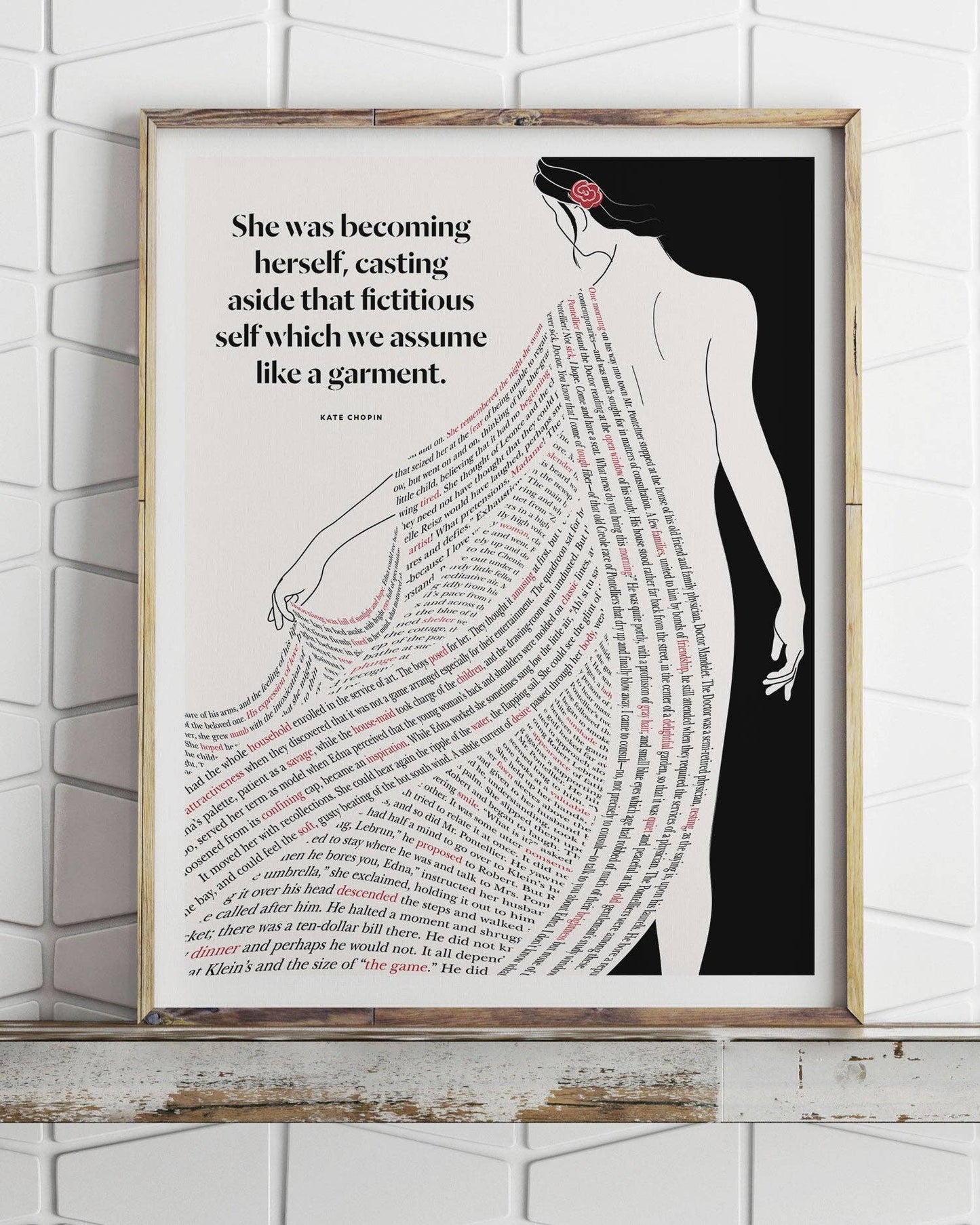 Kate Chopin 11x14 Art Print by Obvious State