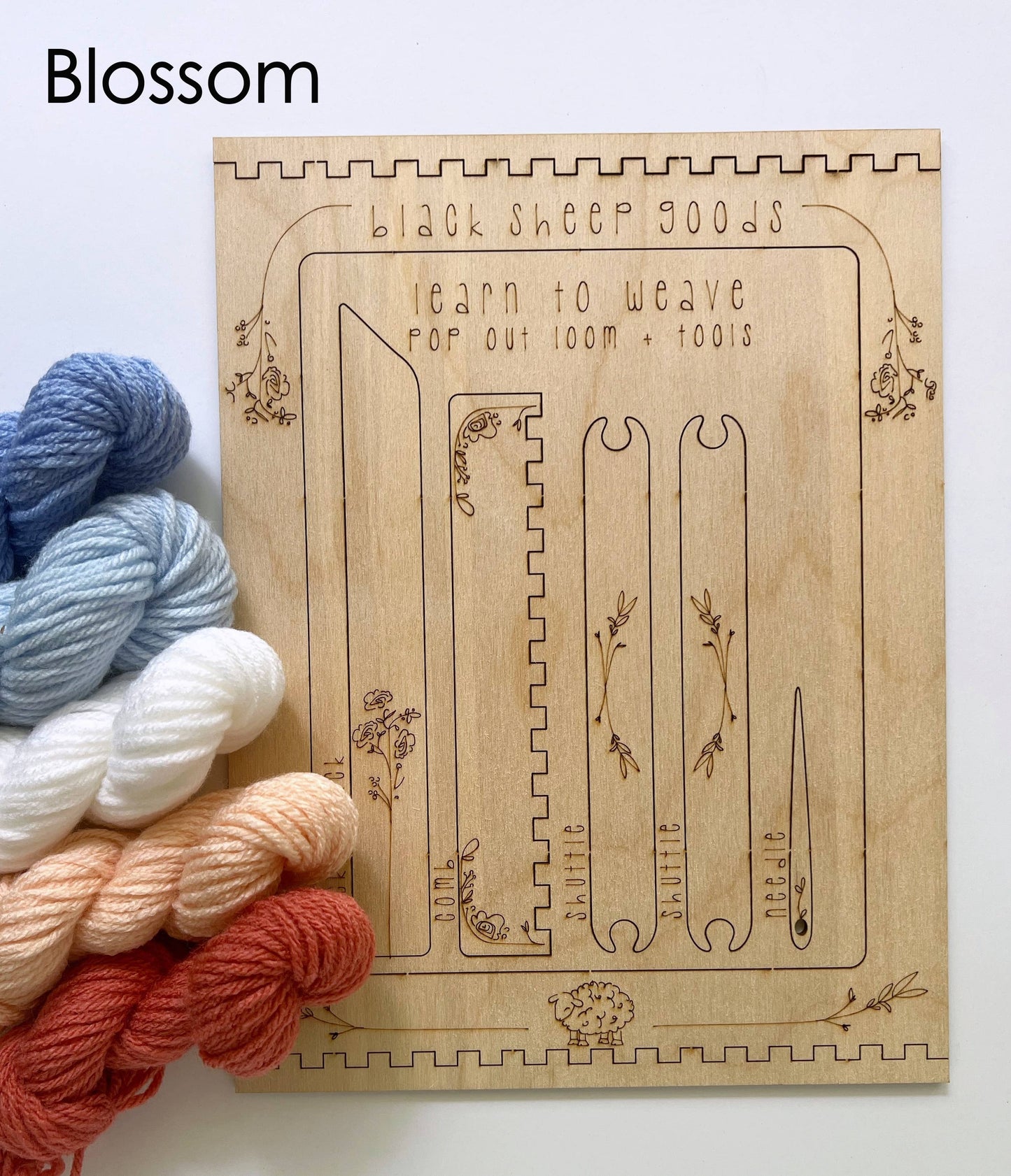 DIY Tapestry Weaving Kit with Loom for Beginners - Yarn & Fiber Crafts