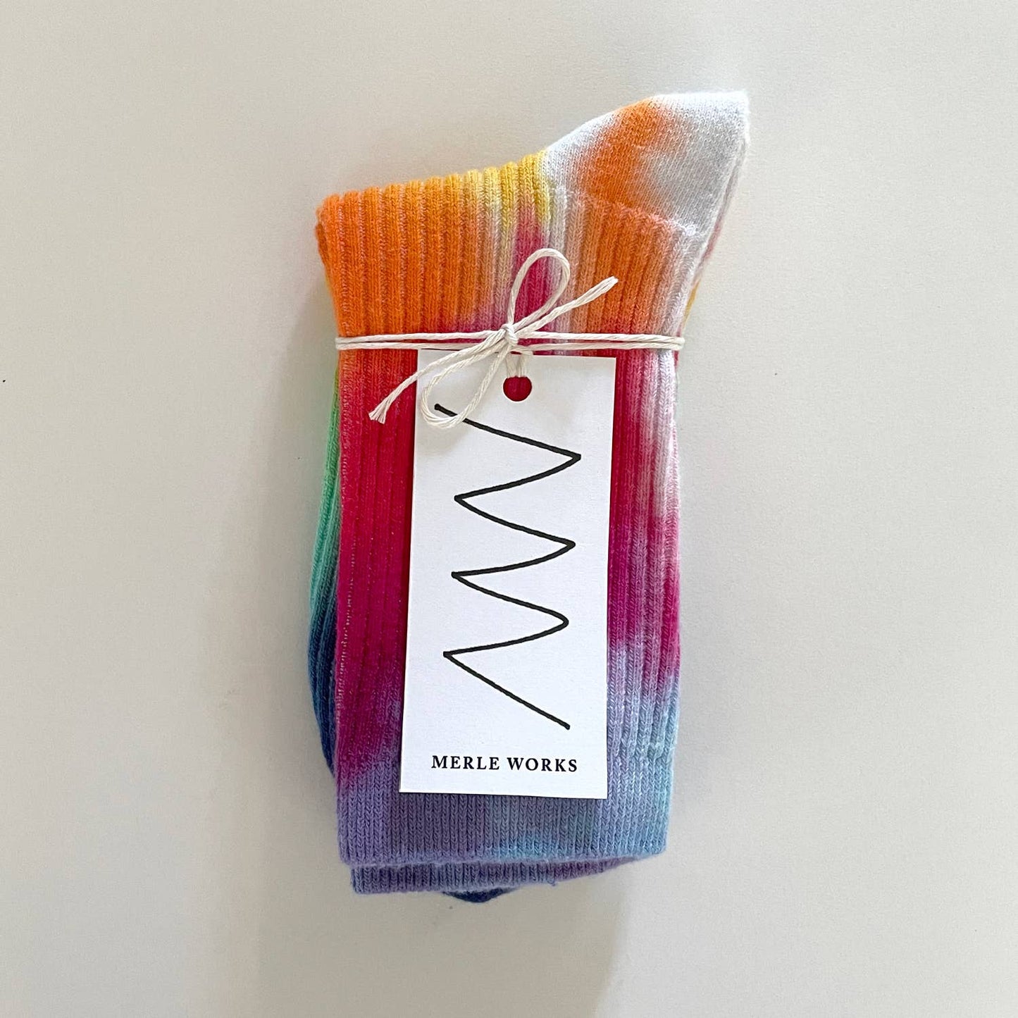 Rainbow Hand-dyed Dressy Socks by Merle Works (Women’s)