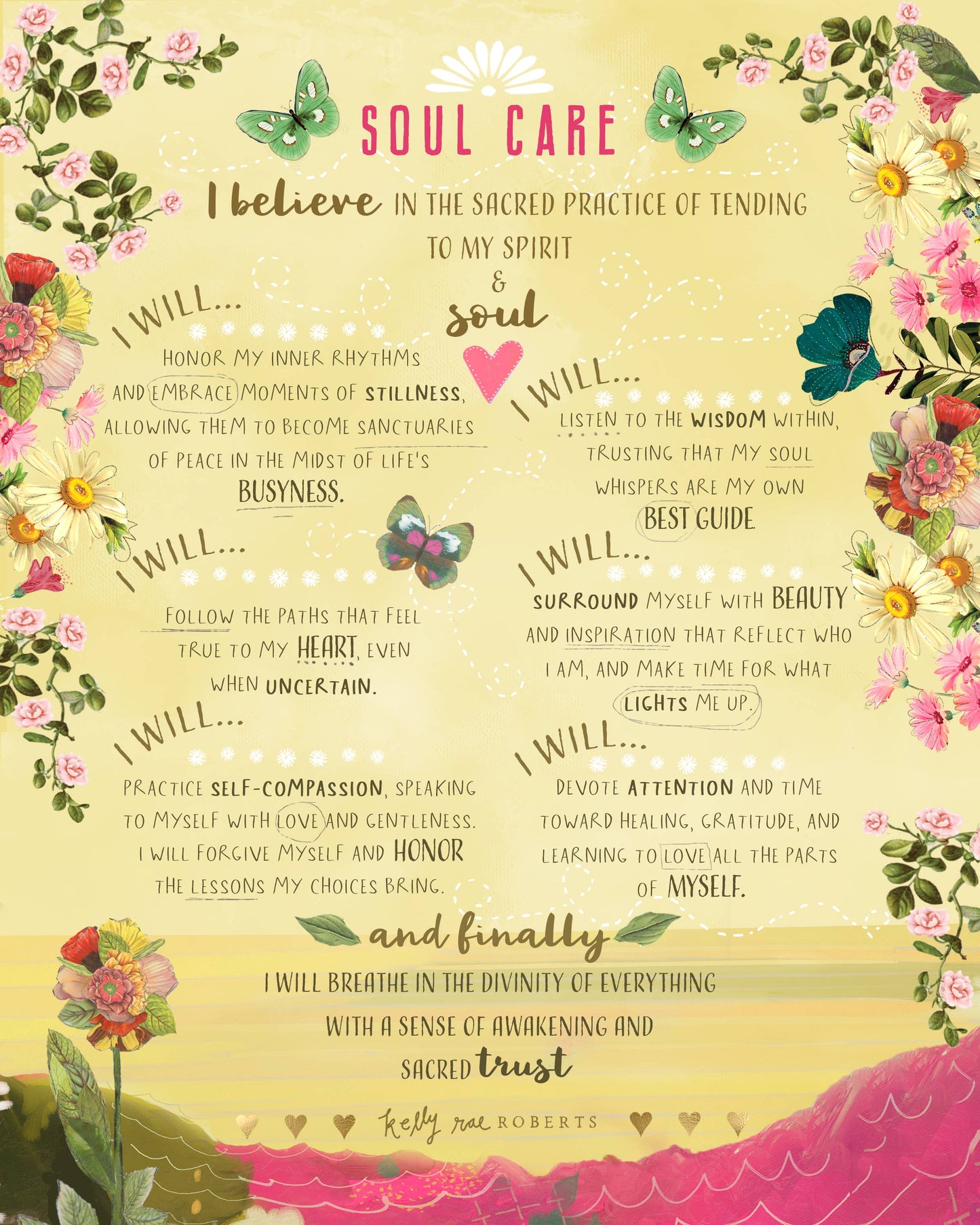 Soul Care Manifesto - Print