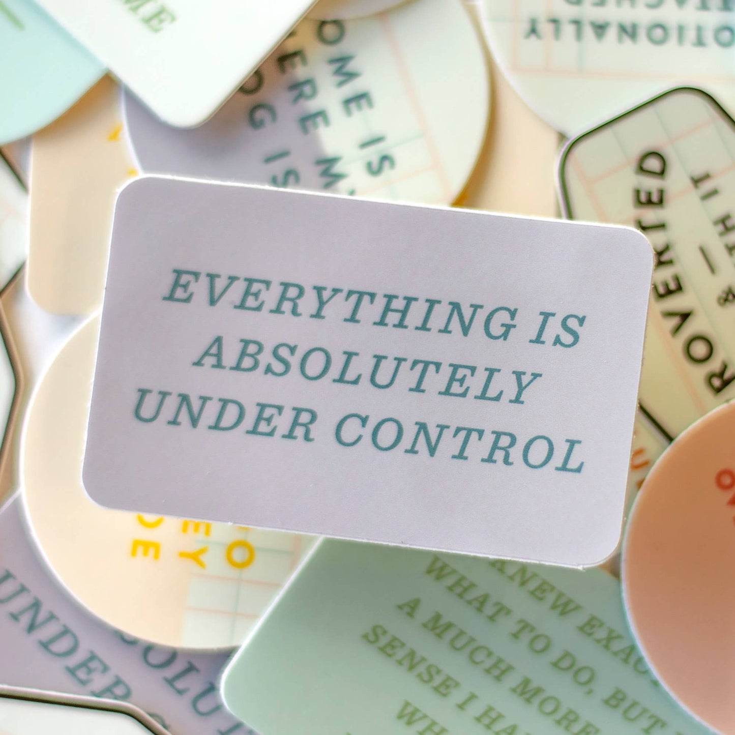 Everything Is Under Control Decal Sticker