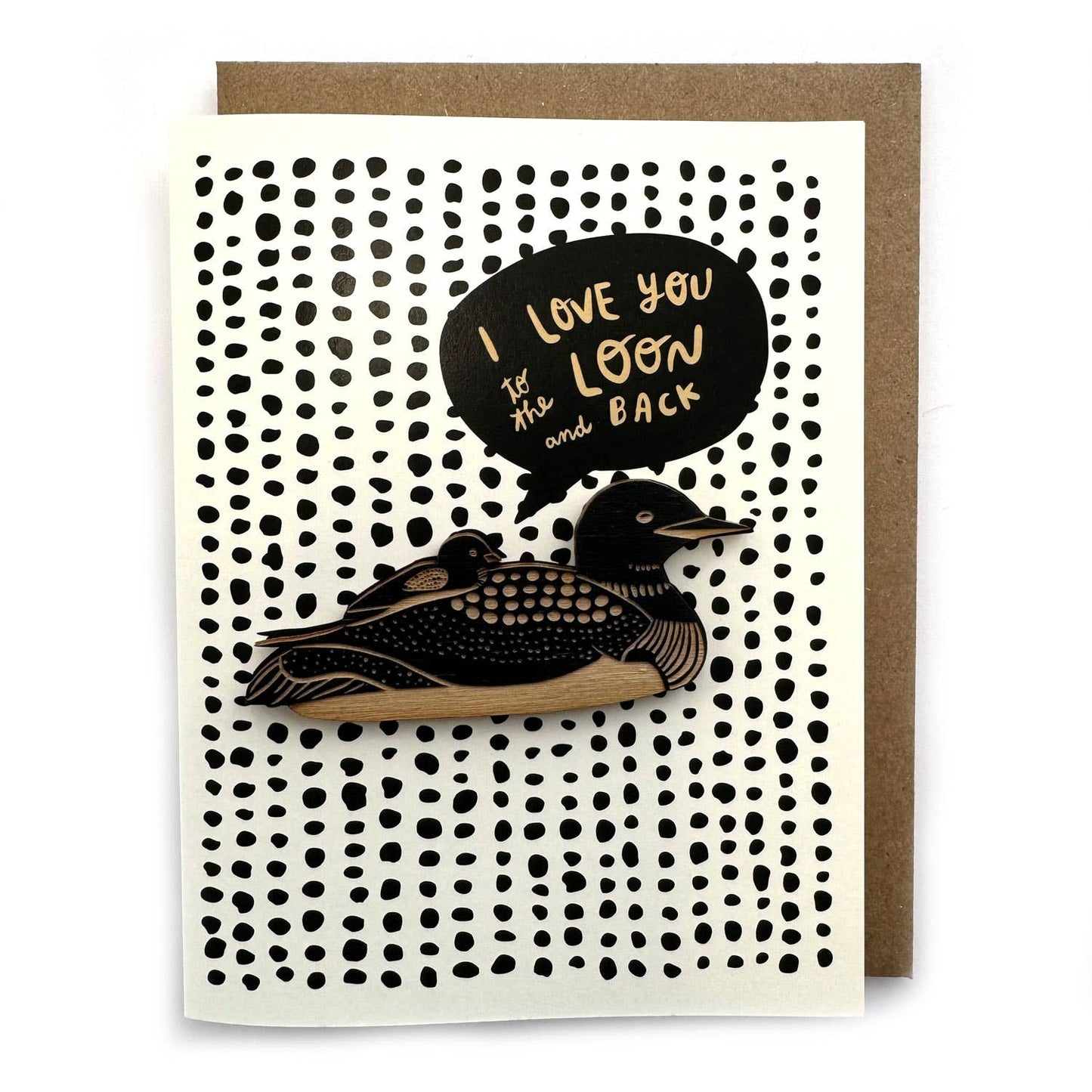 I Love You to the Loon and Back - Loon + Baby Magnet w/ Card