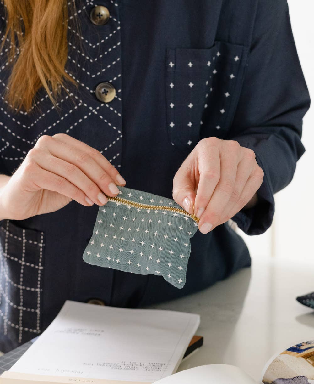 Cross-Stitch Coin Purse