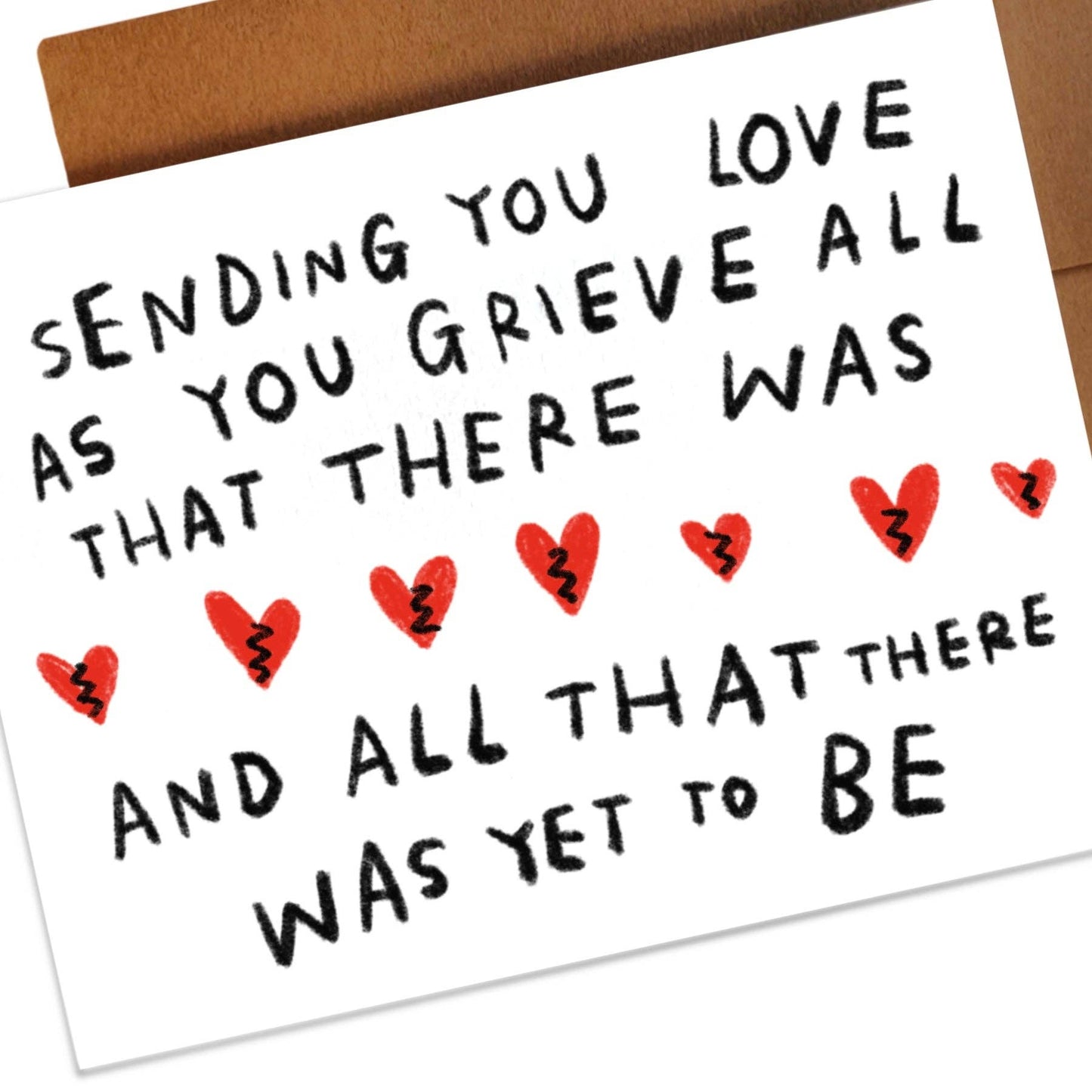 SENDING YOU LOVE AS YOU GRIEVE ALL THAT THERE WAS card