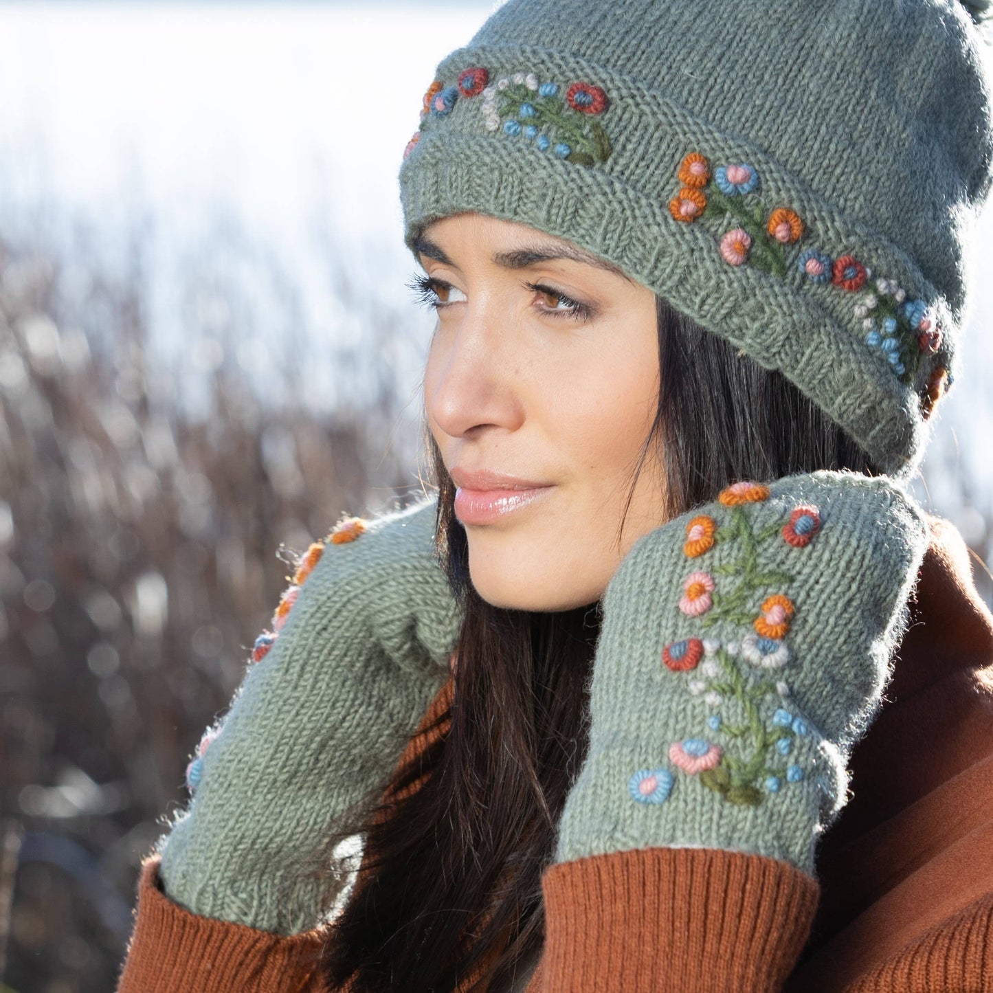 Mathilde :: women's wool knit handwarmers