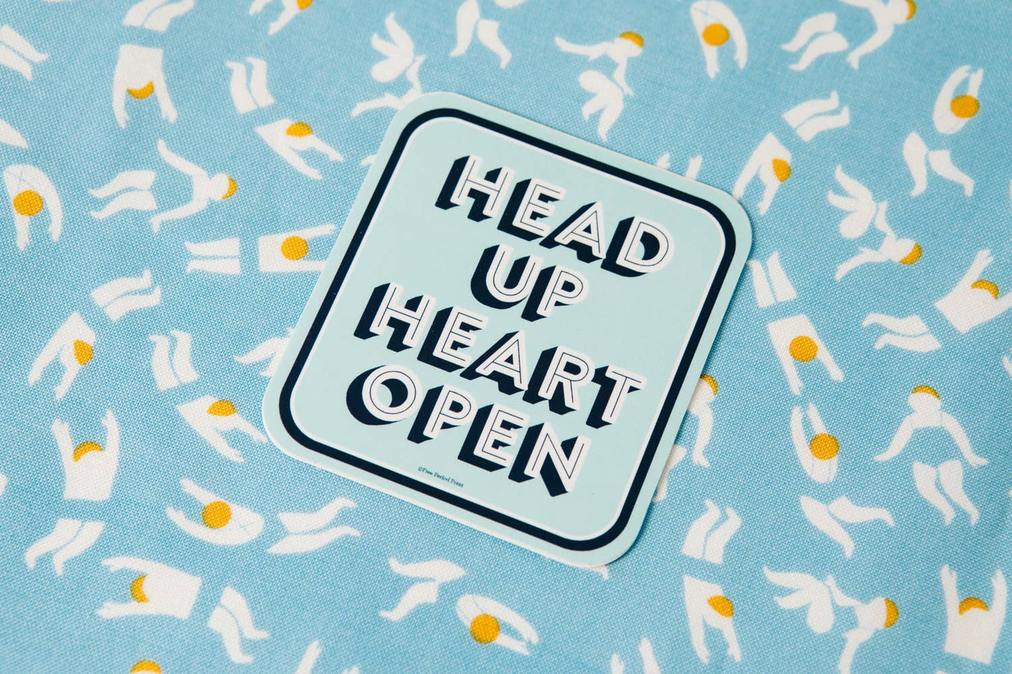 Head Up Heart Open Vinyl Decal Sticker