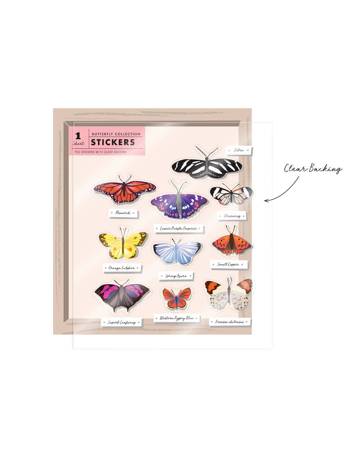 Butterfly Curio Collection Stickers