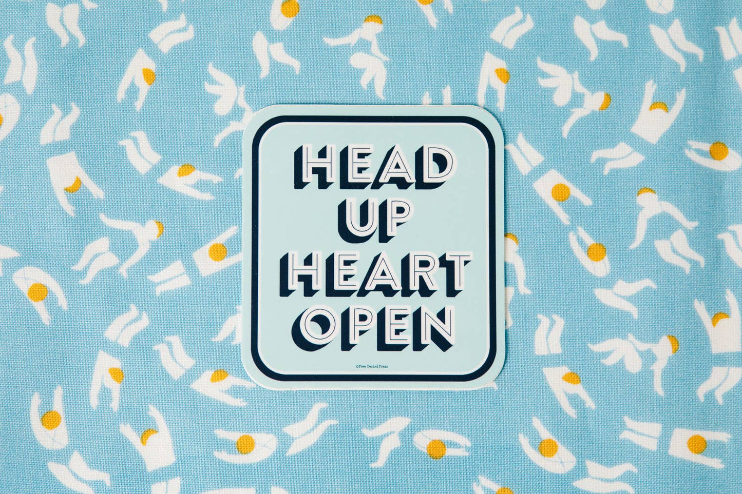 Head Up Heart Open Vinyl Decal Sticker