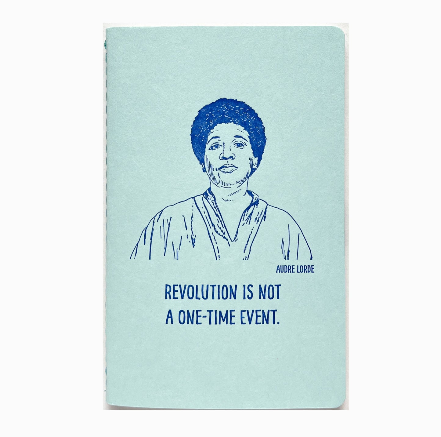 Audre Lorde letterpress notebook