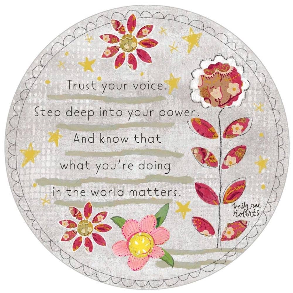 What You're Doing Matters sticker with artwork by Kelly Rae Roberts