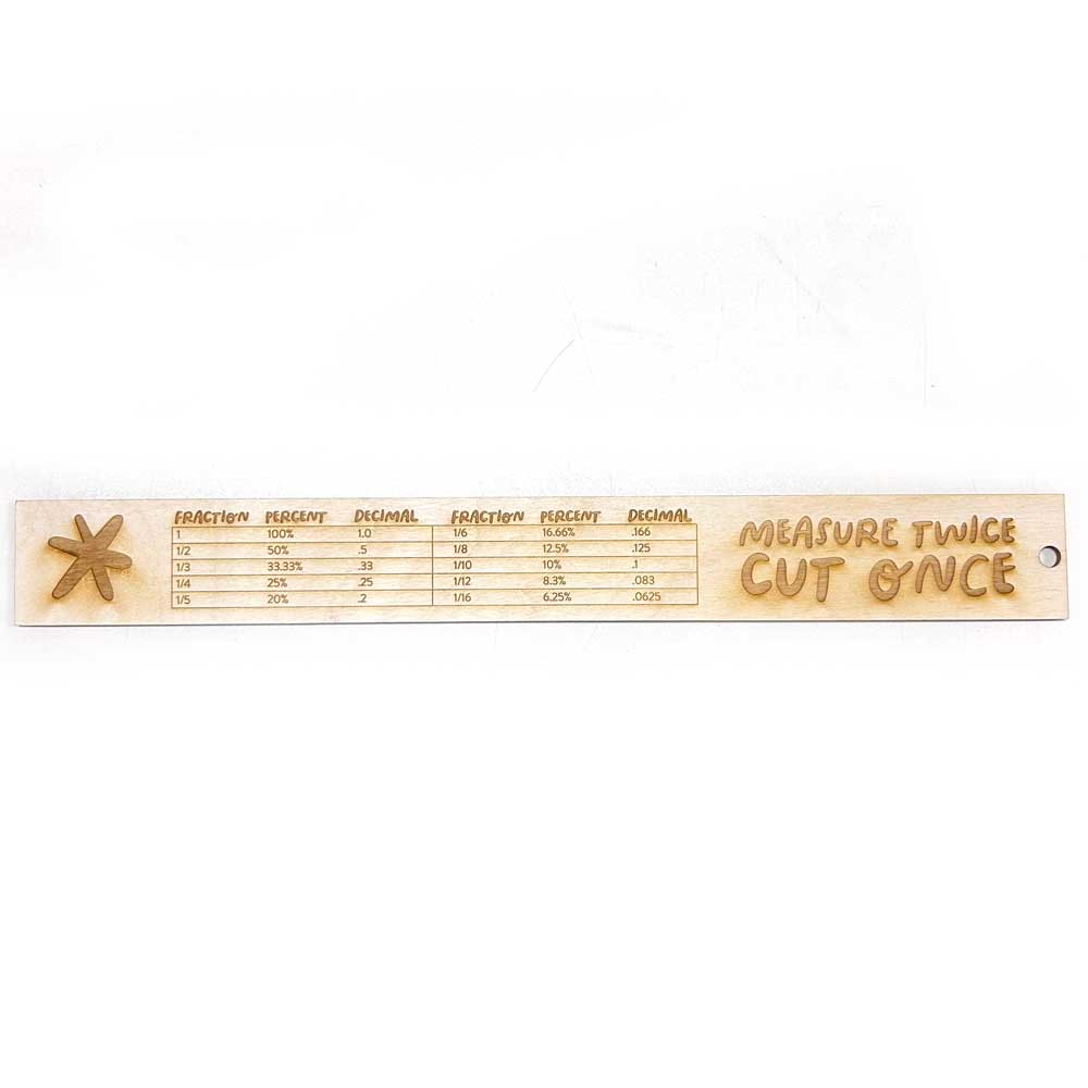 Colorful Laser-Engraved Ruler