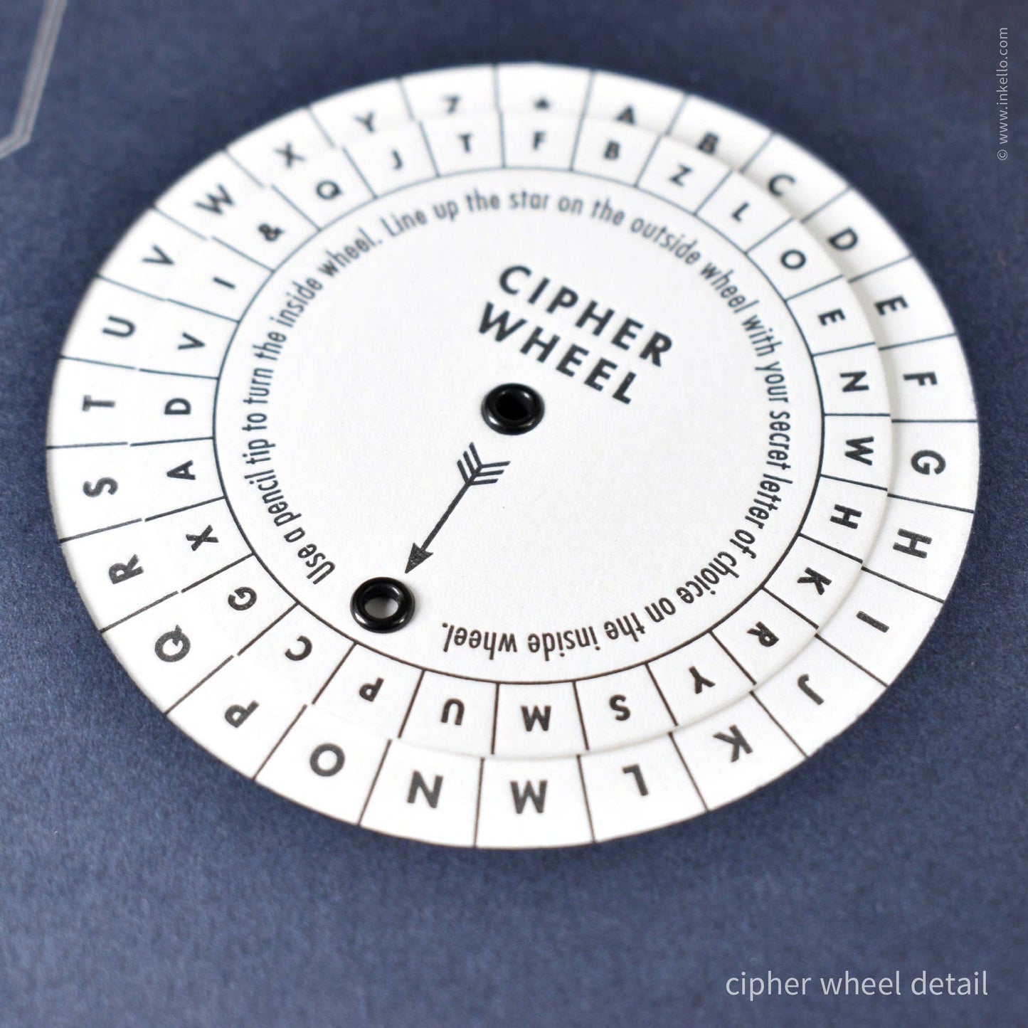 Cipher Wheel Code Booklet from inkello Letterpress