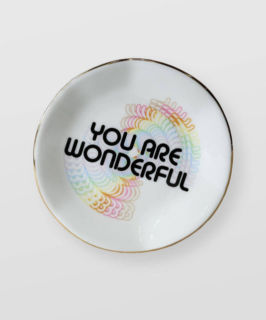 You Are Wonderful Wavy Catchall Tray