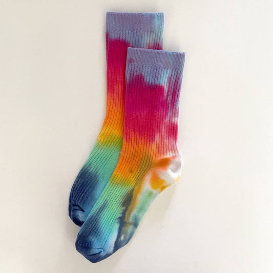 Rainbow Hand-dyed Dressy Socks by Merle Works (Women’s)