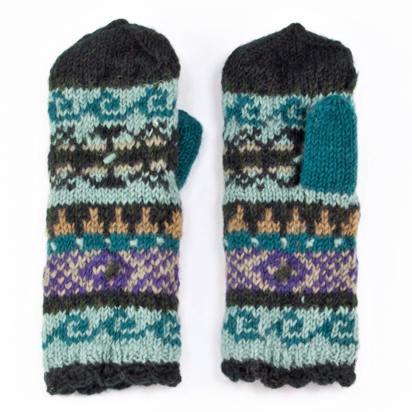 Innsbruck - women's wool knit mittens