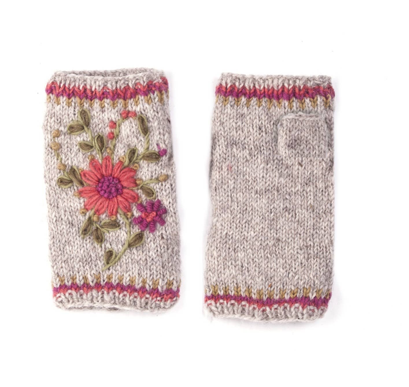 Olivia :: women's wool knit handwarmers