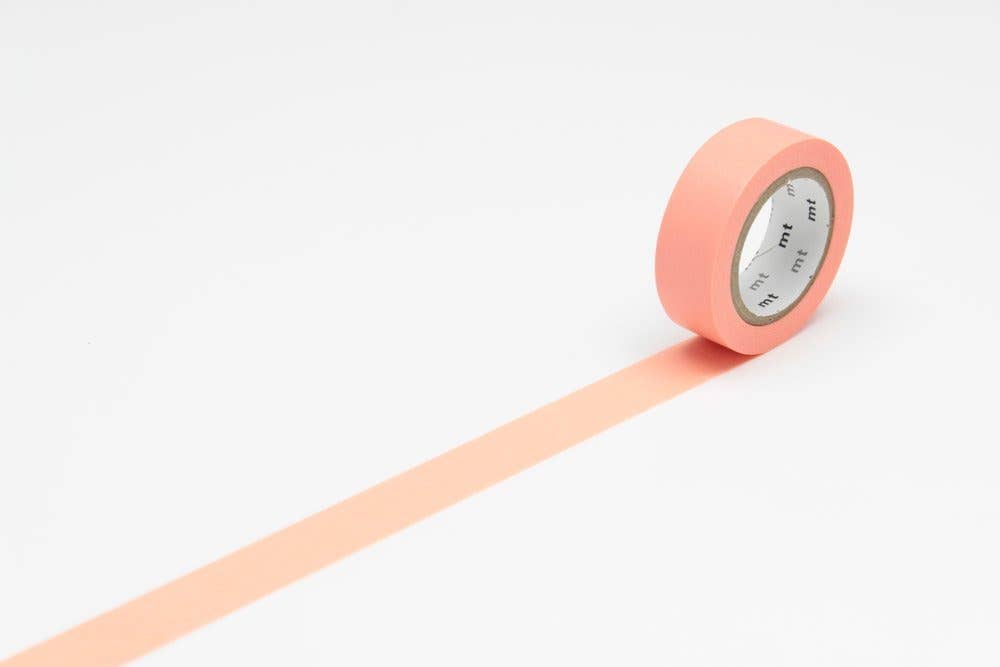 Salmon Pink Solid Washi Tape