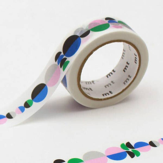 colorful half circle washi tape