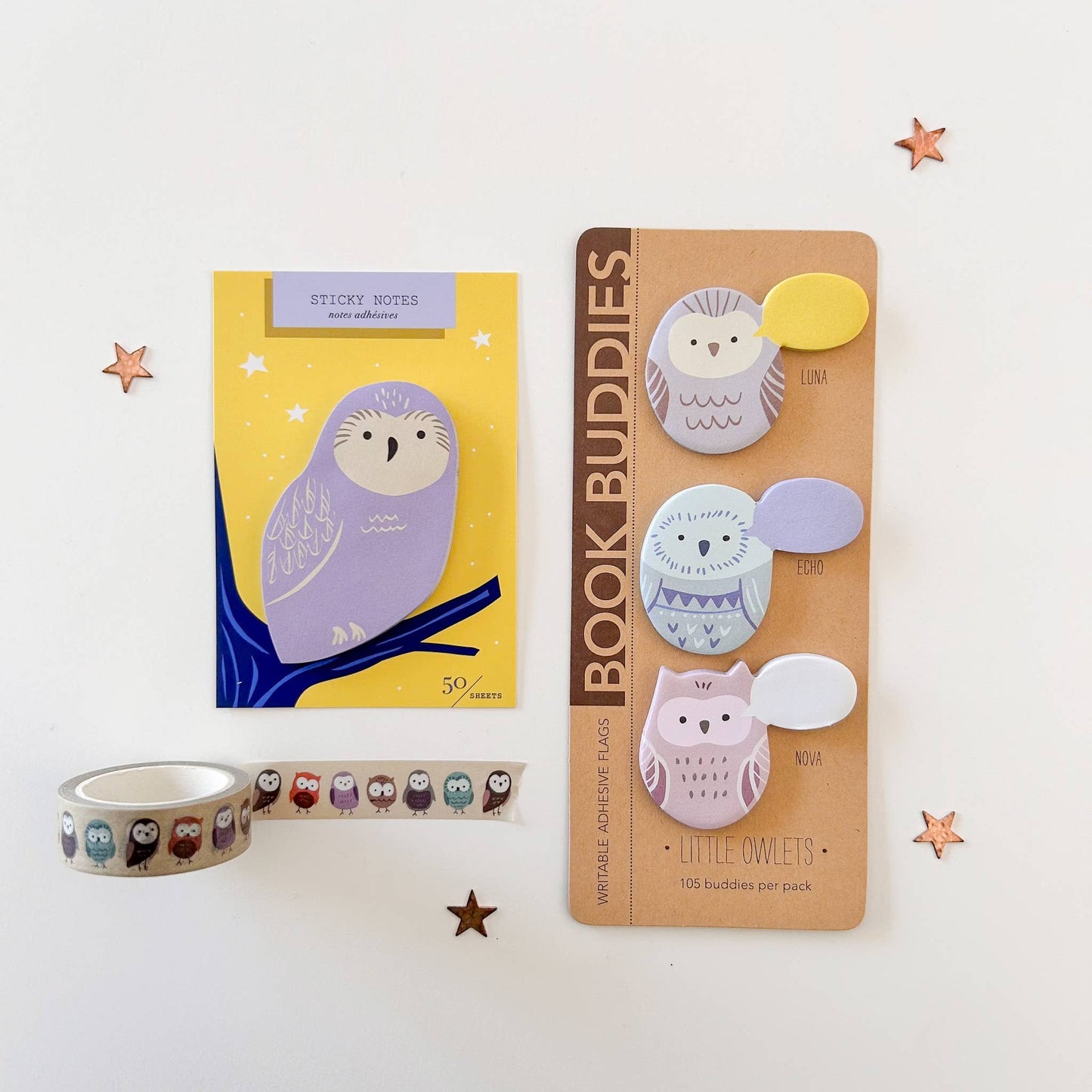 Owl Die Cut Single Sticky Notes