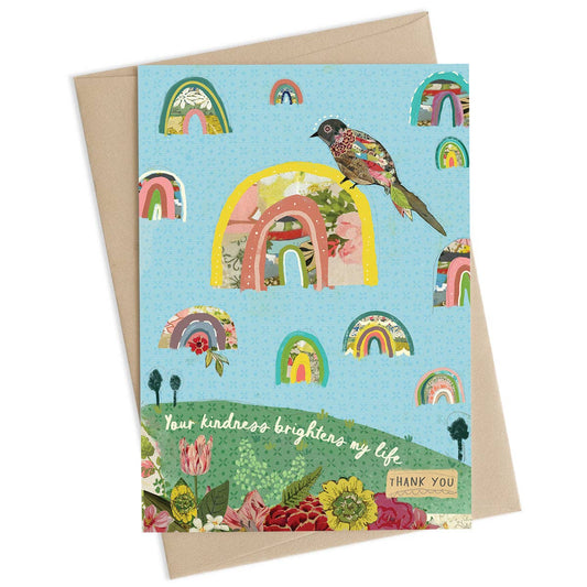 Your Kindness Brightens My Life thank you card