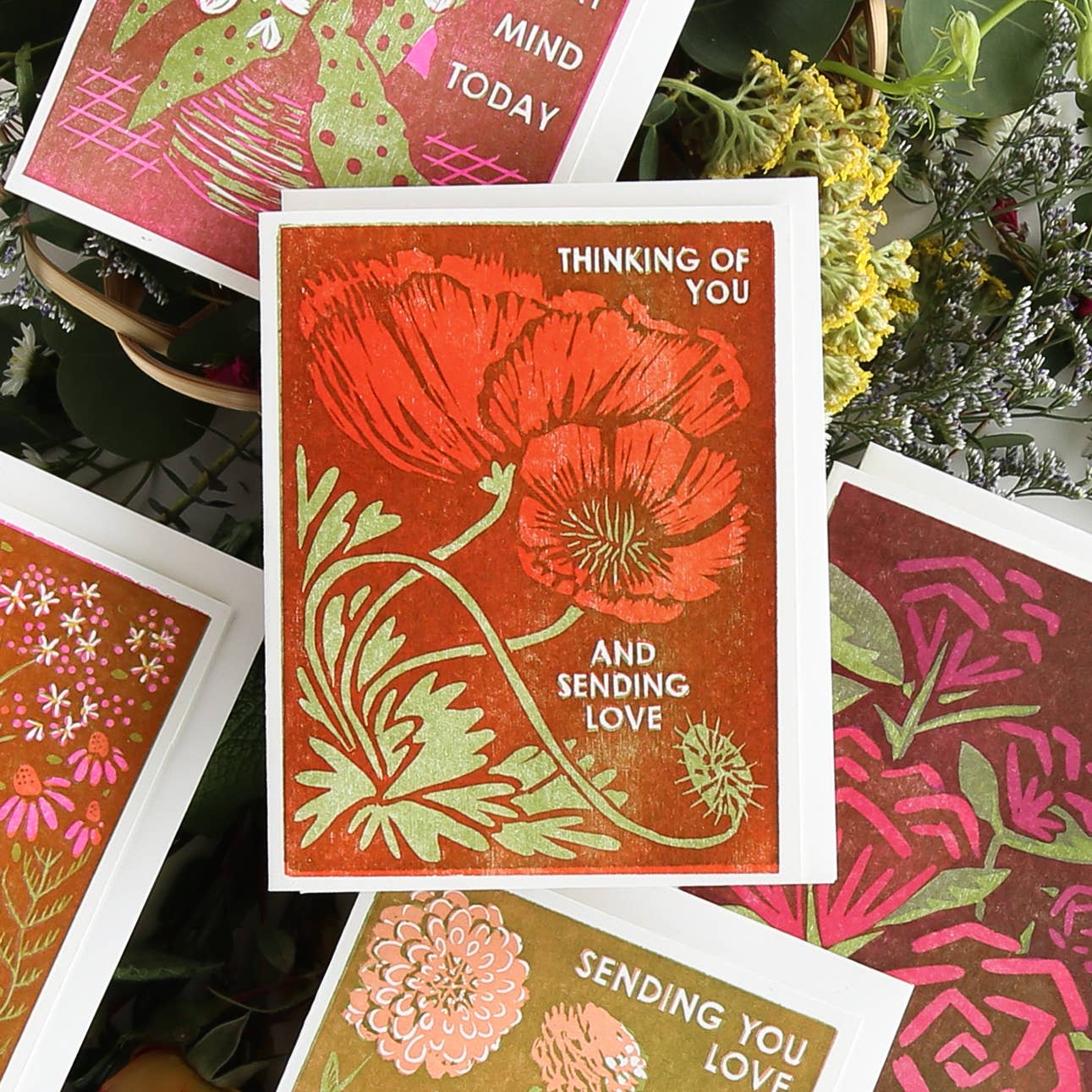 Thinking of You (Red Poppies) Card