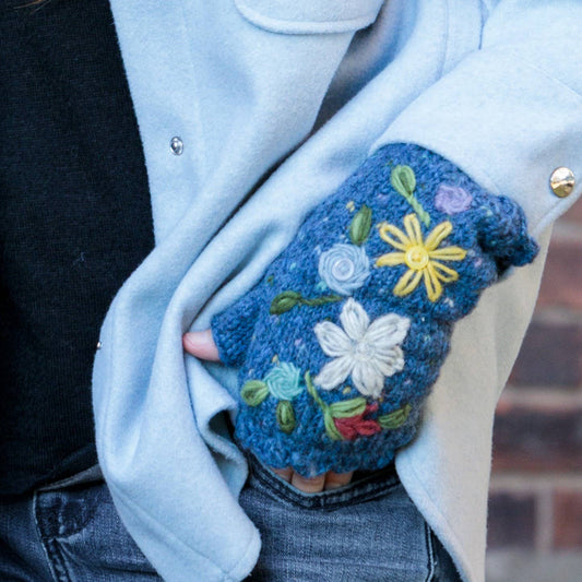 Florence :: women's wool knit handwarmers